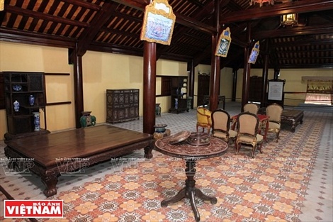 Không gian tiếp khách của Hoàng Thái Hậu triều Nguyễn tại nhà Tả Trà, cung Diên Thọ