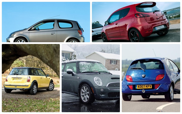 Mini Cooper S 2005, Toyata Yaris T-Sport, Mitsubishi Colt CZT, Fiat Panda 2006, Ford SportKa 2008 là những dòng xe ô tô giá siêu rẻ tại Anh, giá chỉ từ 1.000 bảng (tương đương 30 triệu đồng)