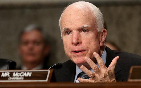 Thượng Nghị sĩ John McCain đề xuất phân bổ ngân sách quân sự mới lên tới 7,5 tỷ USD Mỹ. Ảnh: Reuters.