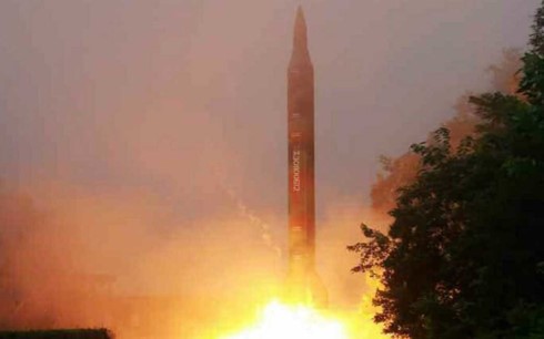 Một vụ phóng tên lửa của Triều Tiên. (Ảnh: Daily Signal)