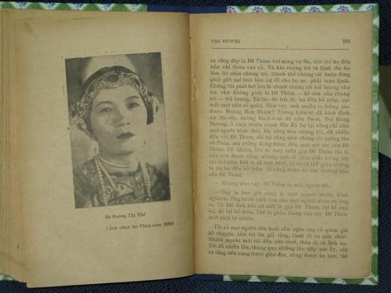 Ảnh chân dung bà Hoàng Thị Thế trong ấn bản đầu tiên