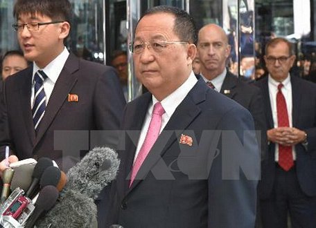 Ngoại trưởng Triều Tiên Ri Yong Ho. (Nguồn: Kyodo/TTXVN)