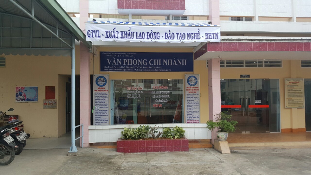Trụ Sở mới của chi nhánh Văn phòng Tư vấn của Trung tâm dịch vụ việc làm tỉnh Vĩnh Long