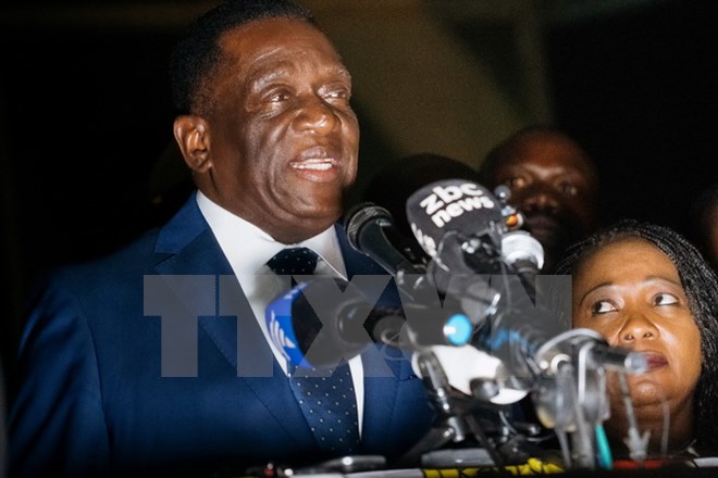 Tân Tổng thống Zimbabwe Emmerson Mnangagwa. (Nguồn: AFP/TTXVN)