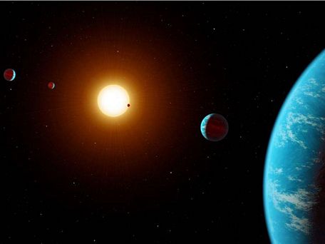  Hệ hành tinh K2-138 có những hành tinh tương tự Trái Đất. (Đồ họa: NASA)