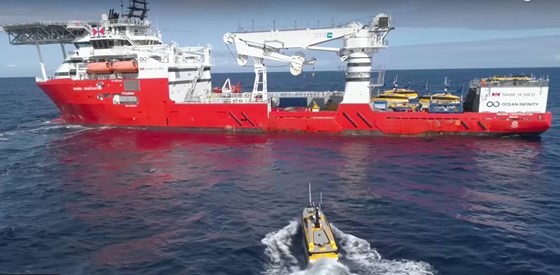 Tàu tìm kiếm Seabed Constructor của công ty Mỹ Ocean Infinity. Ảnh: OCEAN  INFINITY