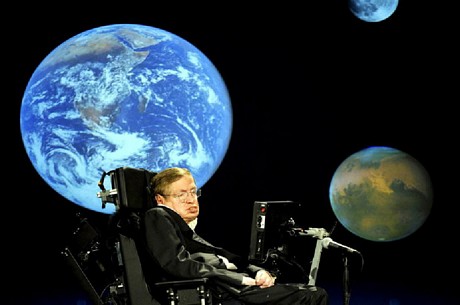 Nhà vật lý vũ trụ thiên tài Stephen Hawking.
