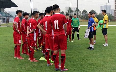 U19 Việt Nam chuẩn bị cho VCK U19 Đông Nam Á. (Ảnh: VFF)