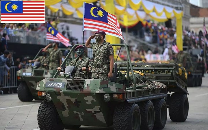 Thứ 33: Malaysia – Ngân sách quốc phòng: 4,7 tỷ USD; Tổng số quân nhân: 420.000; Tổng số máy bay chiến đấu: 232; Xe tăng: 74; Xe chiến đấu thiết giáp: 1.318; Tàu hải quân: 161; Tàu khu trục: 0; Tàu ngầm: 2; Chỉ số sức mạnh: 0,6423.