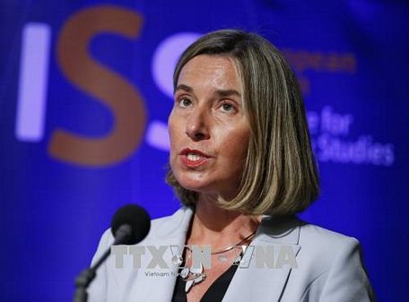 Đại diện cấp cao của Liên minh châu Âu (EU) về chính sách an ninh và đối ngoại Federica Mogherini. Ảnh: THX/TTXVN
