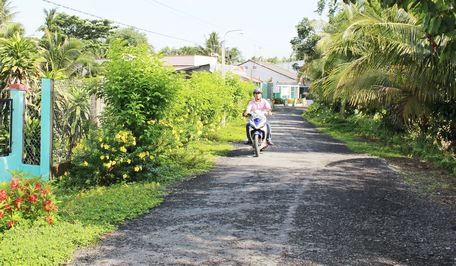 Sau khi về đích NTM, xã Long Phước luôn quan tâm giữ gìn diện mạo nông thôn
