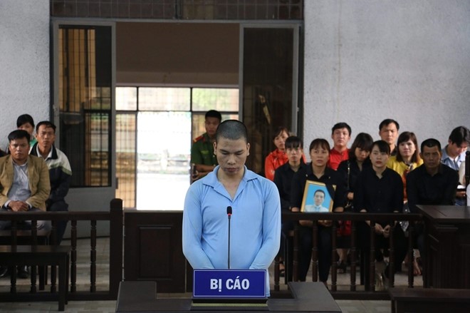 Bị cáo Nông Văn Quyển tại phiên tòa xét xử