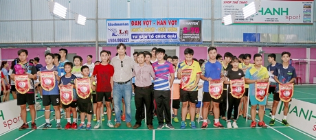 Sân cầu lông Thanh Bảo-  nơi diễn ra các trận đấu của giải.