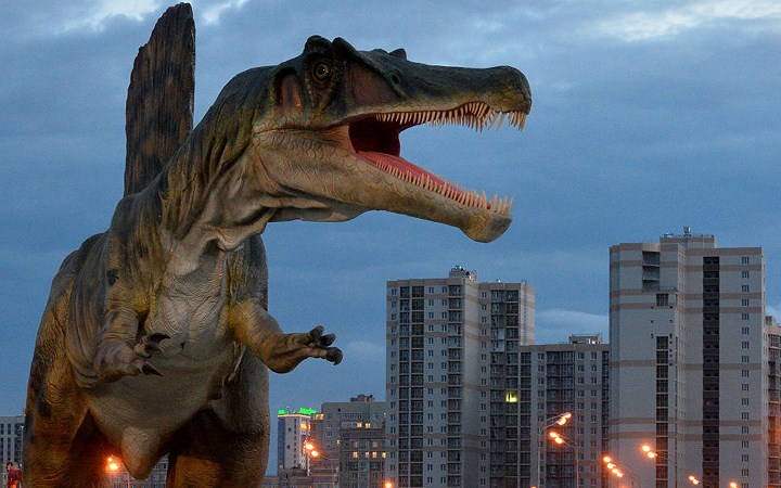 Những ai đam mê loạt phim Công viên kỷ Jura sẽ được thỏa nguyện khi tới công viên khủng long Yurkin ở Kazan (Nga).