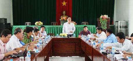 Đoàn khảo sát làm việc với UBND huyện Tam Bình