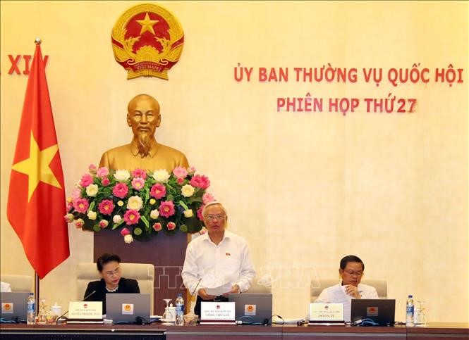 Phó Chủ tịch Quốc hội Uông Chu Lưu phát biểu. Ảnh: Trọng Đức/TTXVN