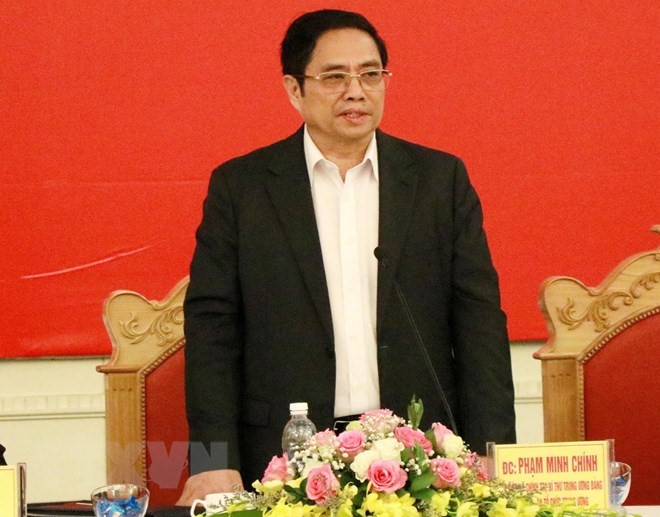 Ủy viên Bộ Chính trị, Bí thư Trung ương Đảng, Trưởng Ban Tổ chức Trung ương Phạm Minh Chính. (Nguồn: TTXVN)