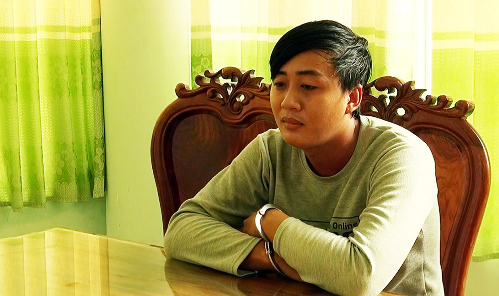 Đối tượng Nguyễn Minh Thanh tại cơ quan điều tra