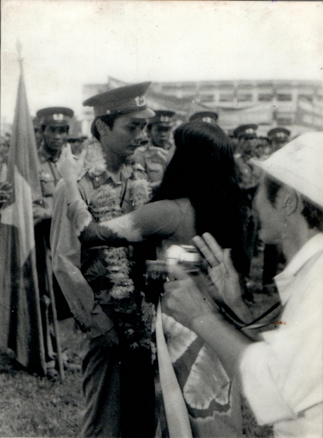 Ngày chiến sĩ tình nguyện Việt Nam trở về Tổ quốc sau khi hoàn thành nghĩa vụ quốc tế tại Campuchia.Ảnh tư liệu