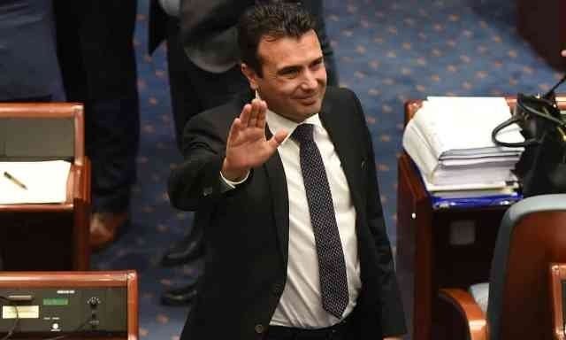 Thủ tướng Zoran Zaev sau cuộc bỏ phiếu tại Quốc hội Macedonia, ngày 11/1. (Ảnh: Robert Atanasovski/Getty Images)