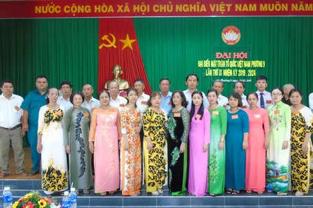 UBMTTQ Việt Nam phường 9 (nhiệm kỳ 2019- 2024) ra mắt đại hội.