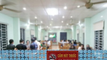  Cuộc thi nhằm đẩy mạnh việc tuyên truyền về Luật phòng chóng tác hại của thuốc lá. (Ảnh: PV/Vietnam+)