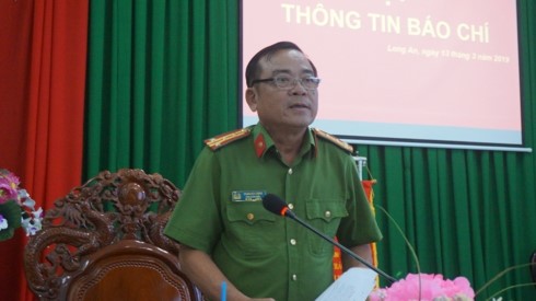 Đại tá Phạm Hữu Châu – Phó Giám đốc Công an tỉnh Long An.