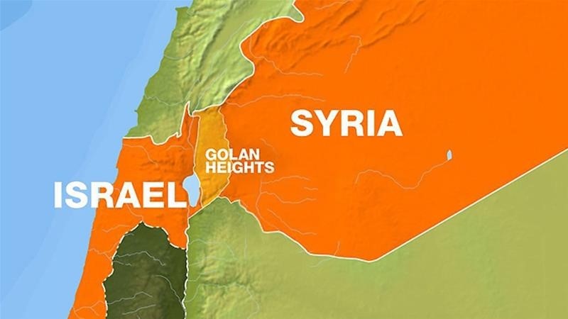 Cao nguyên Golan thuộc chủ quyền của Syria bị Israel chiếm đóng và sáp nhập dù quốc tế không thừa nhận (Ảnh: Al Jazeera)