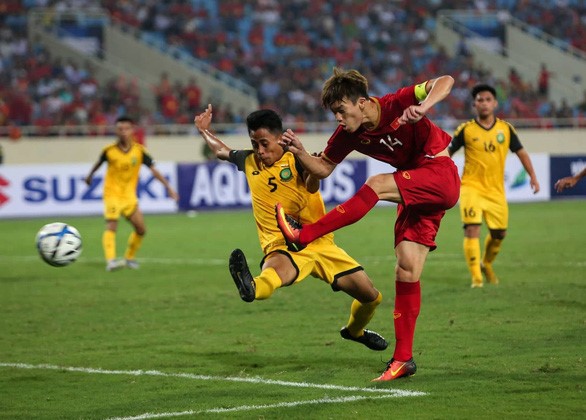 Các cầu thủ U-23 Việt Nam mang đến nhiều tín hiệu vui cho nguời hâm mộ sau chiến thắng trước Brunei - Ảnh: NAM TRẦN