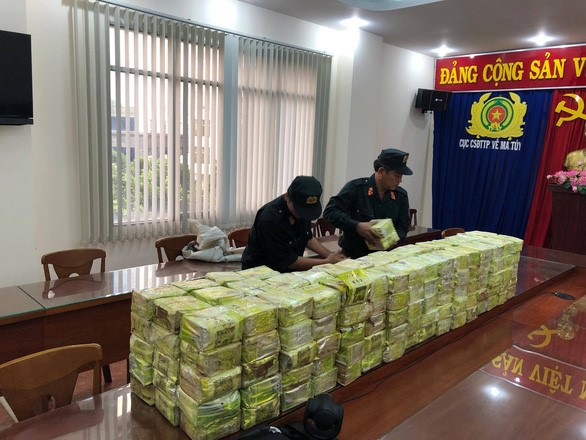 300kg ma túy vừa được Bộ Công an thu giữ khi triệt phá chuyên án 218LP- Ảnh: CACC