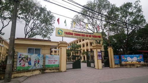 Trường THCS Trần Phú (quận Hoàng Mai, TP Hà Nội). Ảnh: YẾN ANH