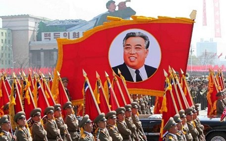 Hình ảnh cố lãnh tụ Triều Tiên Kim Nhật Thành. Ảnh: Tân Hoa xã.