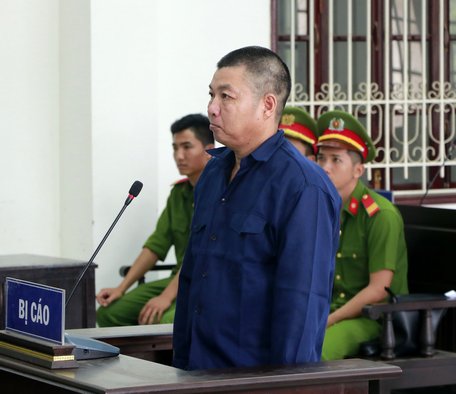 Bị cáo Nguyễn Văn Nhạt tại phiên tòa sơ thẩm.