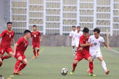 U18 Việt Nam chia điểm với U18 Myanmar sau trận cầu không bàn thắng