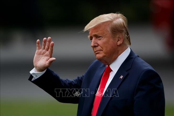 Tổng thống Mỹ Donald Trump tại Nhà Trắng ở Washington D.C., ngày 8/5/2019. Ảnh: THX/TTXVN