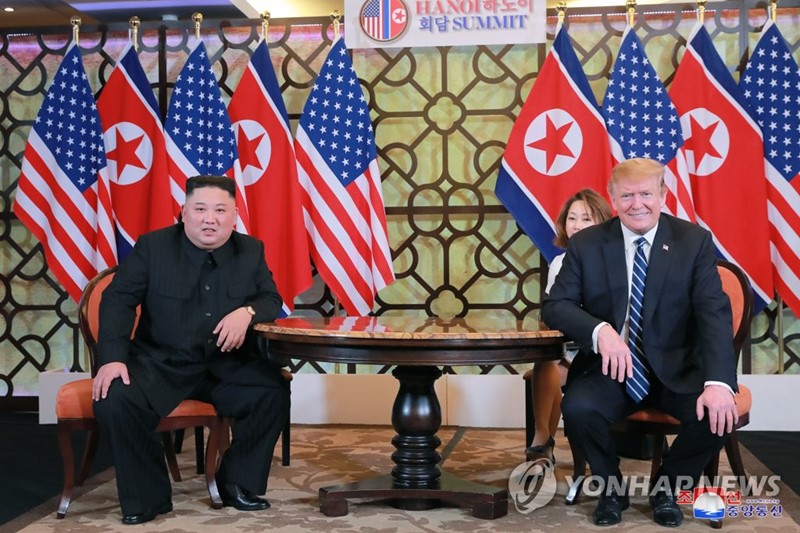 Nhà lãnh đạo Kim Jong Un và Tổng thống Donald Trump. Ảnh: Yonhap
