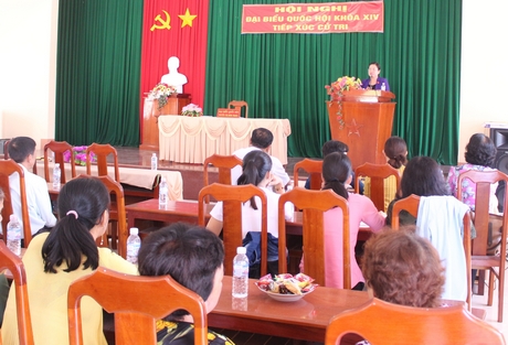 Đại biểu Quốc hội Nguyễn Thị Minh Trang giải trình những kiến nghị của cử tri