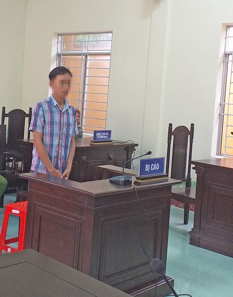Bị cáo Lê Thanh Liêm tại phiên tòa xét xử sơ thẩm.