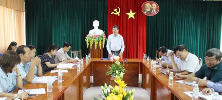 Ông Nguyễn Văn Săn- Phó trưởng Ban Tuyên giáo Tỉnh ủy định hướng một số vấn đề cần quan tâm thời gian tới.