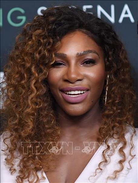  Tay vợt nữ Serena Williams tại một sự kiện ở New York, Mỹ ngày 2/4/2018. Ảnh: AFP/TTXVN