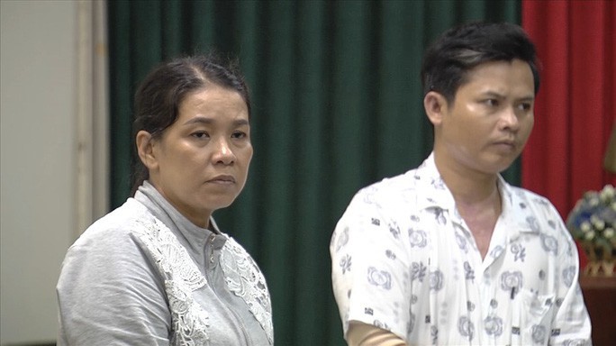 Bị cáo Trang và đồng phạm lúc bị bắt