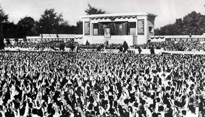 Ngày 9/9/1969, Lễ Quốc tang Chủ tịch Hồ Chí Minh được cử hành trọng thể tại Quảng trường Ba Đình lịch sử. Ảnh: Tư liệu