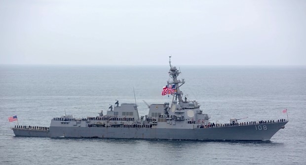 Tàu khu trục USS Wayne E. Meyer của Mỹ. (Nguồn: US Navy)