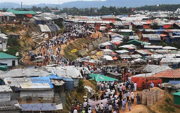 Người di cư Rohingya tại trại tị nạn Kutupalong, ở Ukhia, Bangladesh. (Nguồn: AFP/TTXVN)