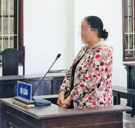 Bị cáo Nguyễn Thanh Thảo tại tòa.