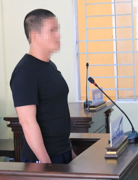 Bị cáo Nguyễn Duy Phương tại phiên tòa xét xử sơ thẩm.
