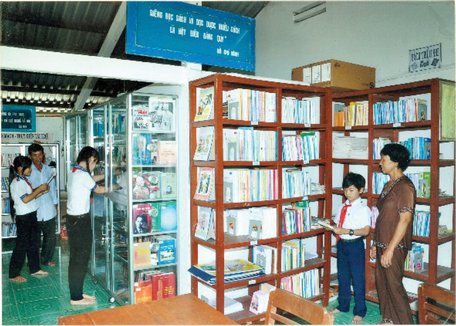 Thư viện tư nhân Tứ Hưng phục vụ bạn đọc.Ảnh: Thư viện tỉnh Vĩnh Long