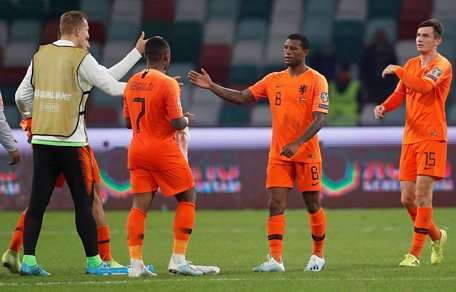 Hà Lan duy trì ngôi đầu bảng C với chiến thắng 2-1 trước Belarus. (Ảnh: Getty). 