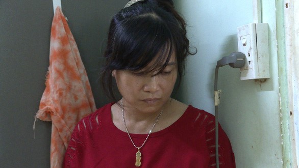 Nguyễn Thị Hồng Liên - vợ Hải lúc bị bắt - Ảnh: QUỲNH GIANG