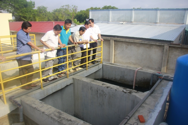 Khảo sát hệ thống xử lý nước thải của công ty.